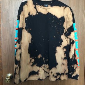 Obey long-sleeve tie-die top- Size Medium